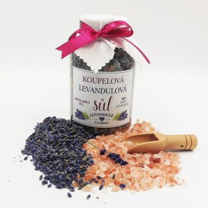 Koupelová levandulová sůl s BIO levandulí a himálajskou solí